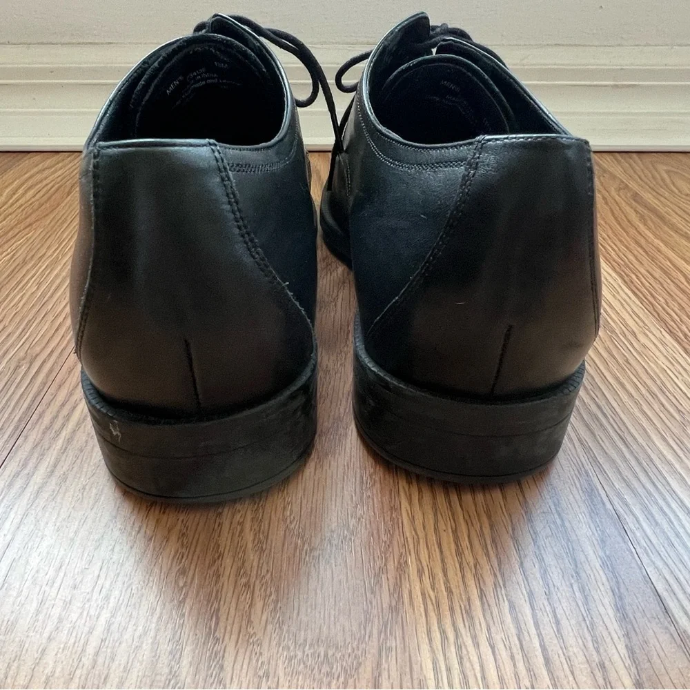 Cole Haan Cap Toe Oxford Black Leather Derby Shoes Grande 360 men’s 13
